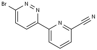 3-Bromo-6-(6'-cyano-2'-pyridyl)pyridazine Struktur