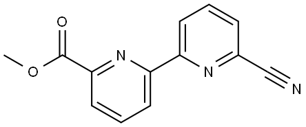 6-Methoxycarbonyl-6'-cyano-2,2'-bipyridine Struktur