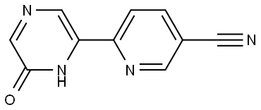 6-Hydroxy-2-(5'-cyano-2'-pyridyl)pyrazine Struktur