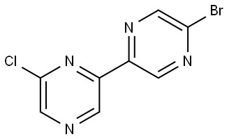 6-Chloro-5'-bromo-2,2'-bipyrazine Struktur
