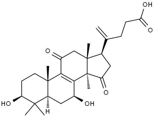 20(21)-Dehydrolucidenic acid N Struktur