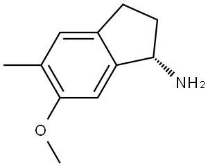 6-Methoxy-5-methyl-2,3-dihydro-1H-inden-1-amine Struktur