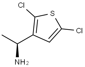 (S)-1-(2,5-dichlorothiophen-3-yl)ethan-1-amine Struktur