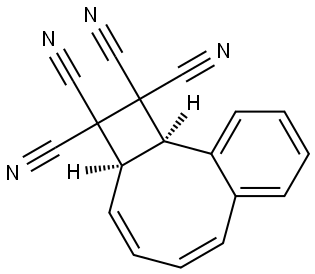 (2AR,10BR)-2A,10B-DIHYDROBENZO[A]CYCLOBUTA[C]CYCLOOCTENE-1,1,2,2-TETRACARBONITRILE Struktur