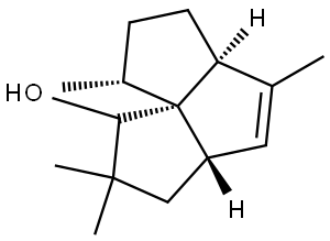 (3AS,5AS,8AS)-2,2,5,8-TETRAMETHYL-1,2,3,3A,5A,6,7,8-OCTAHYDROCYCLOPENTA[C]PENTALEN-1-OL Struktur