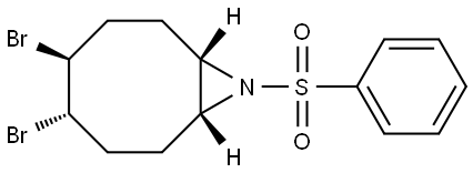 (1R,4S,5S,8S)-4,5-DIBROMO-9-(PHENYLSULFONYL)-9-AZABICYCLO[6.1.0]NONANE Struktur