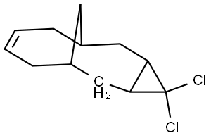 4,4-DICHLOROTRICYCLO[5.4.1.0(3,5)]DODEC-9-ENE Struktur
