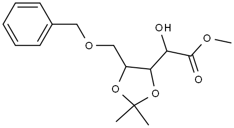 METHYL 5-O-BENZYL-3,4-O-(1-METHYLETHYLIDENE)PENTONATE Struktur