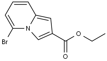 Ethyl 5-bromoindolizine-2-carboxylate Struktur
