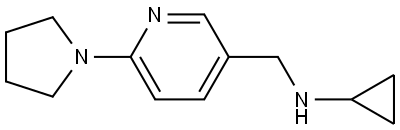 N-Cyclopropyl-6-(1-pyrrolidinyl)-3-pyridinemethanamine Structure