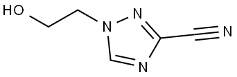 1-(2-Hydroxyethyl)-1H-1,2,4-triazole-3-carbonitrile Struktur