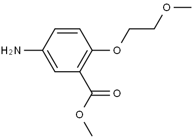 Methyl 5-amino-2-(2-methoxyethoxy)benzoate Struktur