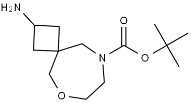 tert-Butyl 2-amino-6-oxa-9-azaspiro[3.6]decane-9-carboxylate Struktur