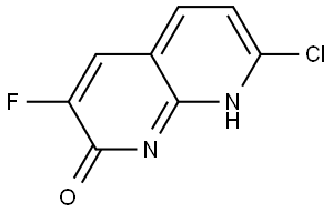 7-氯-3-氟-1,8-萘啶-2(8H)-酮, 1251610-91-9, 結(jié)構(gòu)式