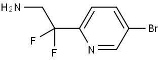 2-(5-bromopyridin-2-yl)-2,2-difluoroethan-1-amine Struktur