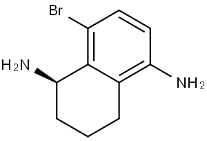 (R)-8-Bromo-1,2,3,4-tetrahydro-1,5-naphthalenediamine Struktur