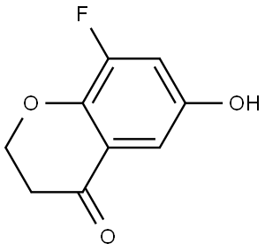 8-Fluoro-6-hydroxychroman-4-one Struktur