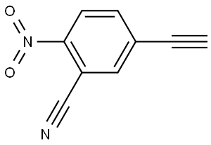 5-ethynyl-2-nitrobenzonitrile Struktur