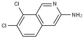 3-Isoquinolinamine, 7,8-dichloro- Struktur