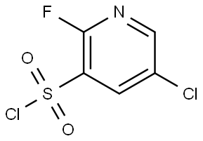 5-Chloro-2-fluoro-3-pyridinesulfonyl chloride Struktur