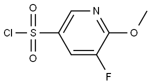 5-fluoro-6-methoxypyridine-3-sulfonyl chloride Struktur