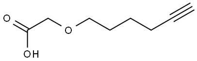 2-(Hex-5-yn-1-yloxy)acetic acid Struktur