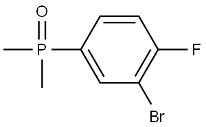 (3-Bromo-4-fluorophenyl)dimethylphosphine oxide Struktur