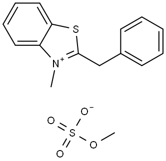 2-BENZYL-3-METHYL-1,3-BENZOTHIAZOL-3-IUM METHYL SULFATE Struktur