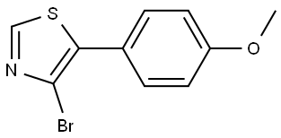 4-Bromo-5-(4-methoxyphenyl)thiazole Struktur
