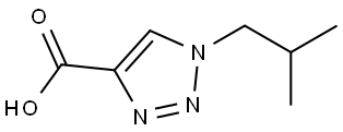1-Isobutyl-1H-1,2,3-triazole-4-carboxylic acid Struktur