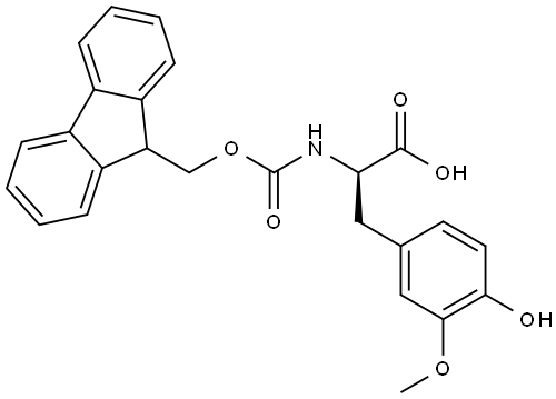 N-Fmoc-3-methoxy-D-tyrosine Structure