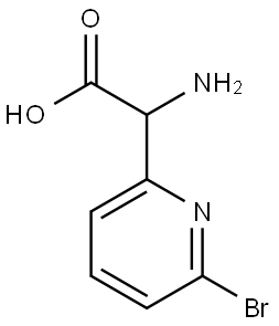 2-Amino-2-(6-bromopyridin-2-yl)acetic acid Struktur