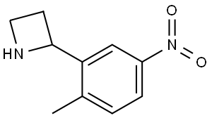 2-(2-Methyl-5-nitrophenyl)azetidine Struktur