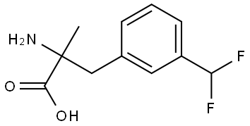 2-amino-3-(3-(difluoromethyl)phenyl)-2-methylpropanoic acid Struktur