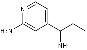4-(1-Aminopropyl)pyridin-2-amine Struktur