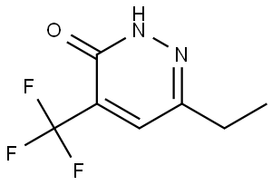 6-Ethyl-4-(trifluoromethyl)pyridazin-3(2H)-one Struktur