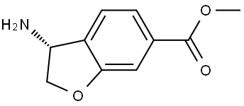 METHYL (3R)-3-AMINO-2,3-DIHYDROBENZO[3,4-B]FURAN-6-CARBOXYLATE Struktur