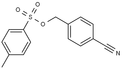 Benzonitrile, 4-[[[(4-methylphenyl)sulfonyl]oxy]methyl]- Struktur
