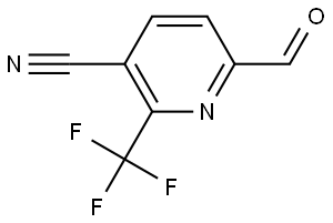 6-Formyl-2-(trifluoromethyl)nicotinonitrile Struktur