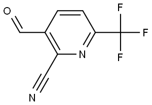 3-甲?；?6-(三氟甲基)吡啶腈, 1289101-24-1, 結構式