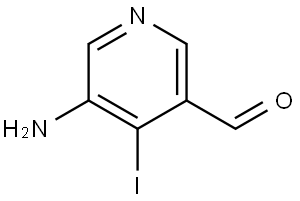 5-Amino-4-iodo-3-pyridinecarboxaldehyde Struktur