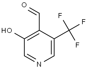 3-Hydroxy-5-(trifluoromethyl)isonicotinaldehyde Struktur