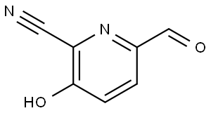 6-Formyl-3-hydroxy-2-pyridinecarbonitrile Struktur
