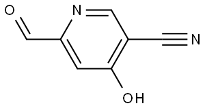 6-Formyl-4-hydroxynicotinonitrile Struktur