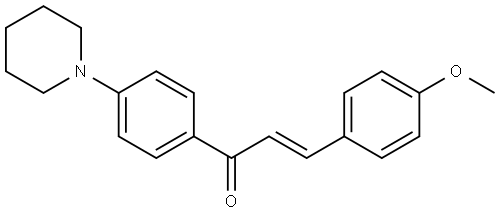 3-(4-METHOXY-PHENYL)-1-(4-PIPERIDIN-1-YL-PHENYL)-PROPENONE Struktur