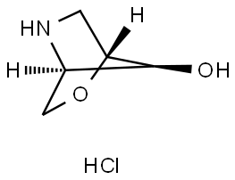 (1R,4R,7S)-2-Oxa-5-azabicyclo[2.2.1]heptan-7-ol (hydrochloride) Struktur
