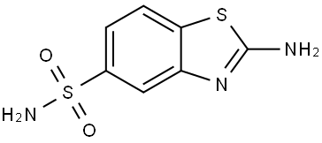 5-Benzothiazolesulfonamide, 2-amino- Struktur