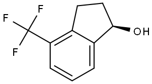 (R)-4-(Trifluoromethyl)-2,3-dihydro-1H-inden-1-ol Struktur