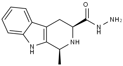 (1S,3S)-1-methyl-2,3,4,9-tetrahydro-1H-pyrido[3,4-b]indole-3-carbohydrazide Structure