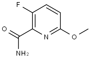 3-Fluoro-6-methoxypicolinamide Struktur